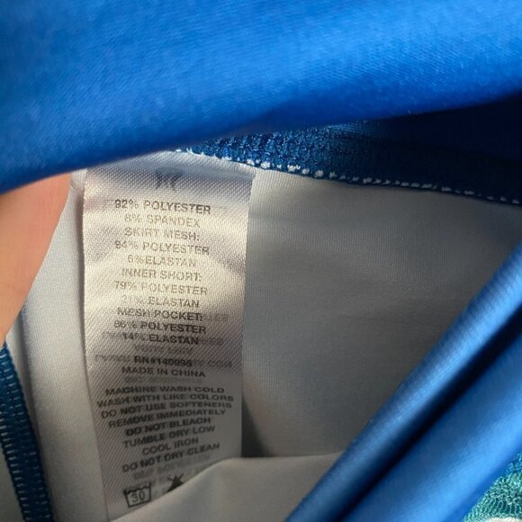 Solfire Mini Skort Womens Medium M Geometric Tennis Active Ruffle - Picture 2 of 6